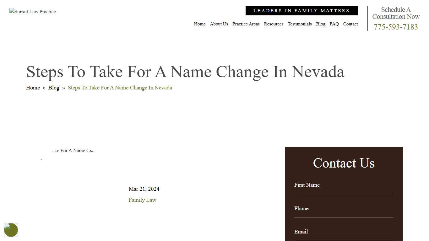 Steps To Take For A Name Change In Nevada